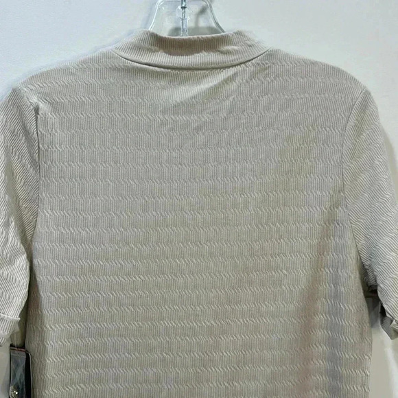 Fifty Street Short Sleeve Mock Neck Shirt - Size L - Picture 9 of 11